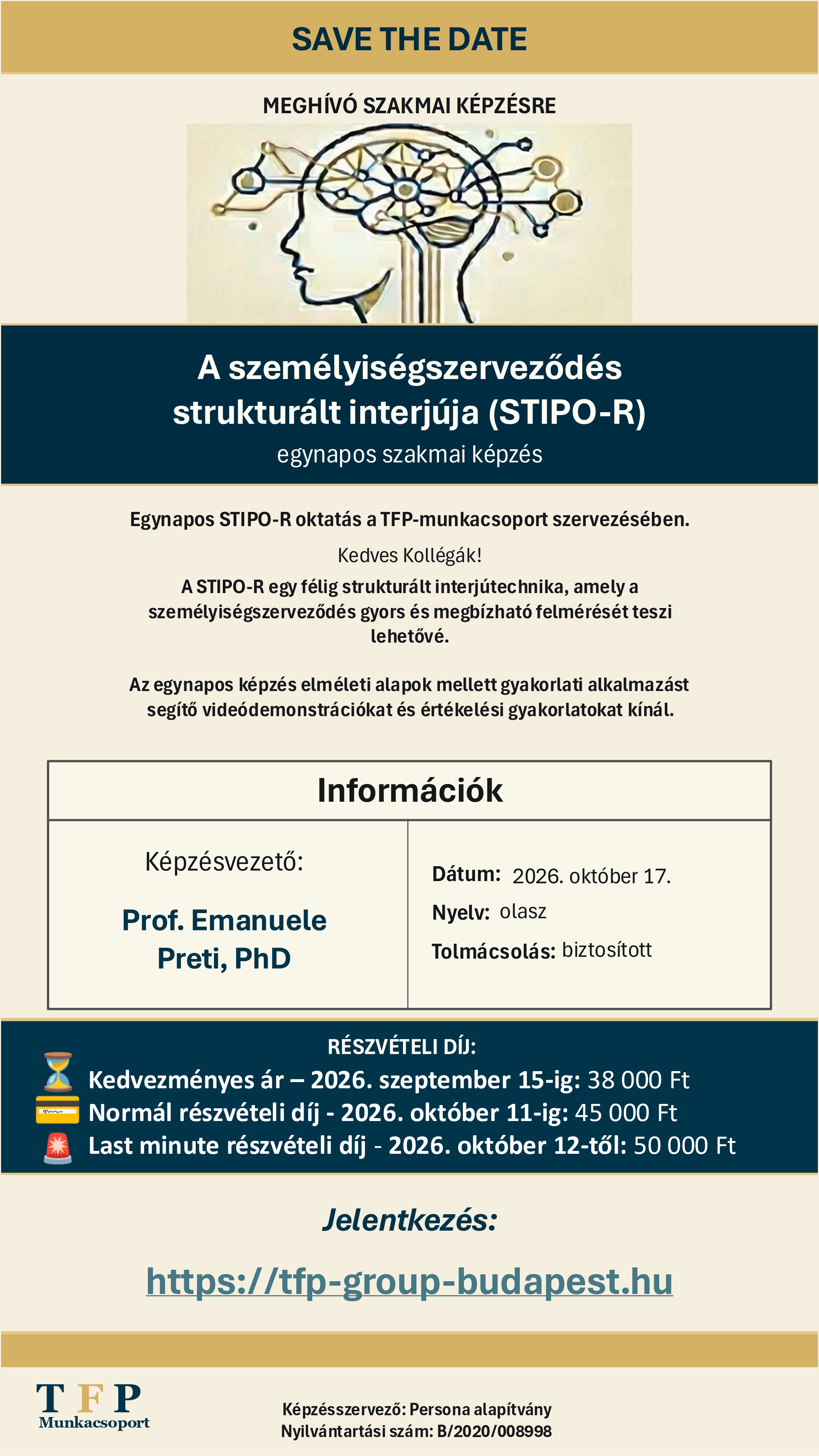 STIPO-R Képzés Meghívó